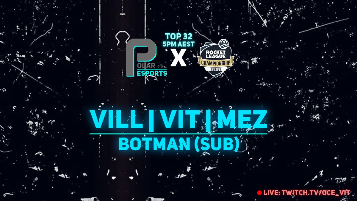 Day 2 its happening. Jump over to twitch.tv/oce_vit to check out the boys run and support them through swiss