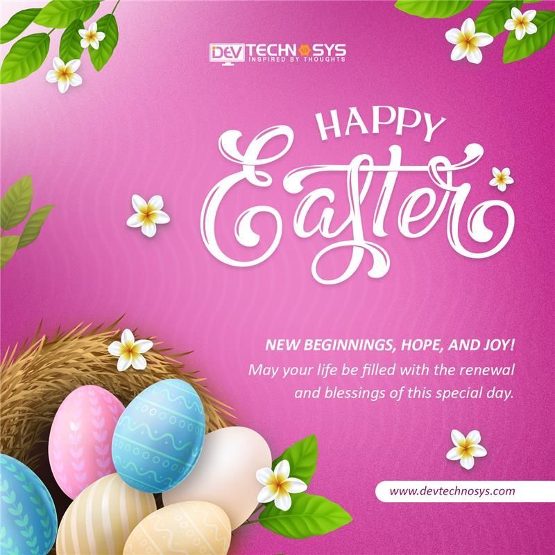 DevTechnosys's tweet image. 🌸🐣 Happy Easter from all of us at Dev Technosys!May your day be filled with joy, renewal, and sweet moments shared with loved ones.Wishing you a season of fresh beginnings and endless possibilities. 🌼🌷
#Easter2025 #HappyEaster #DevTechnosys #EasterSunday #EasterVibes