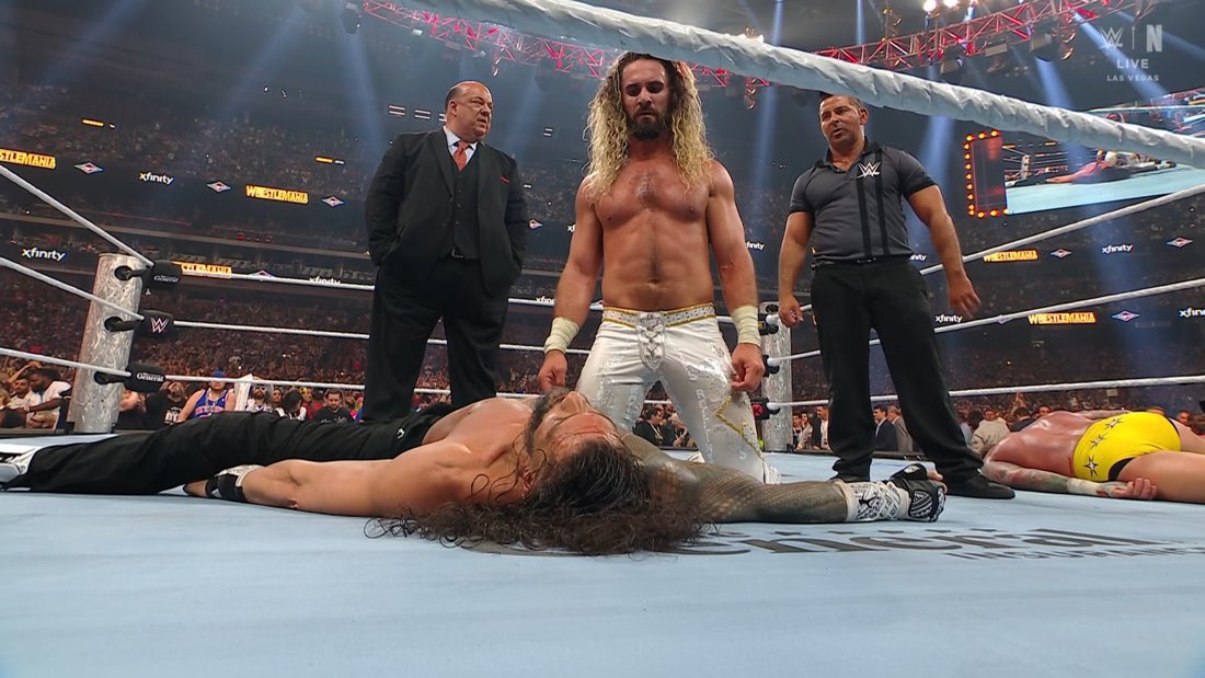 Falbak_'s tweet photo. Seth Rollins es un luchador generacional que muchas veces es subestimado por los fanáticos.

Su trabajo en el ring es impecable, lo da todo cada vez que se presenta a luchar.

Me alegra mucho su victoria y la alianza con Paul Heyman abre muchas puertas.

#Wrestlemania https://t.co/Tl8QI4KnMT