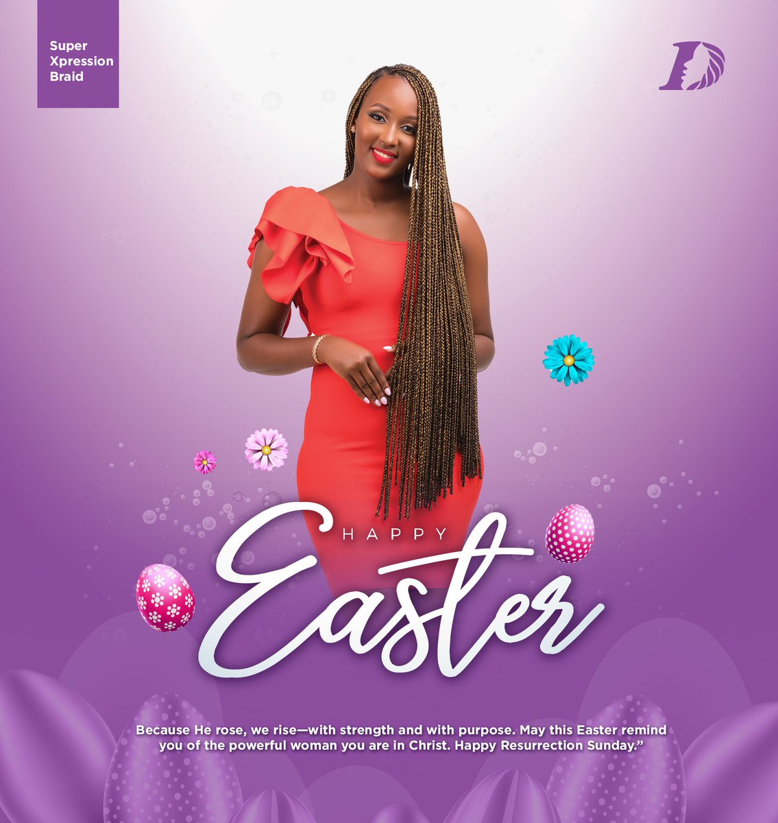 Because He rose, we rise_ with strength and with purpose. May this Easter remind you of the powerful woman you are in Christ. 

Happy Easter Sunday.

#HappyEaster2025 #EasterSunday2025