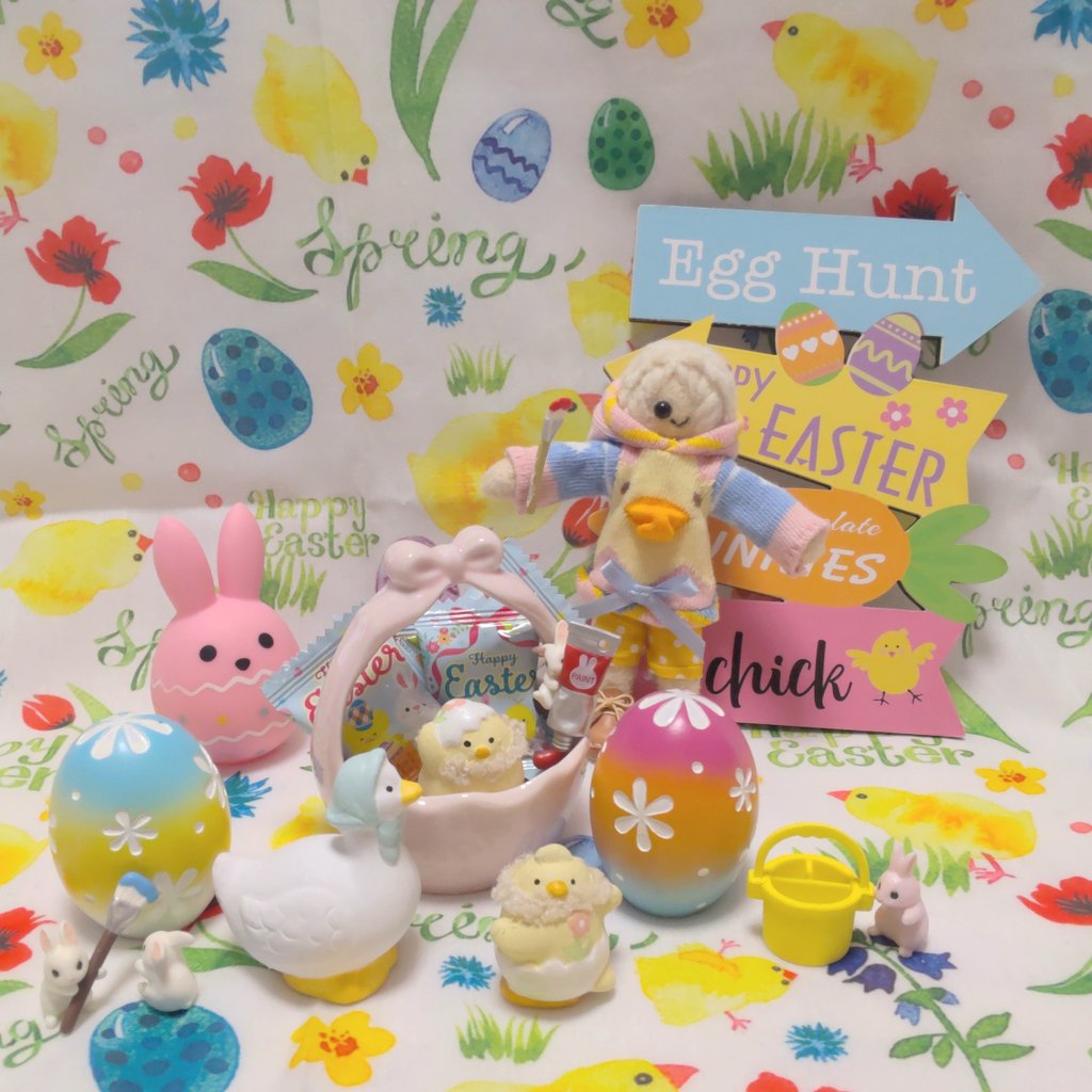 Mimi3_12's tweet photo. ハッピーイースターのうさぎくん🐰🐣🐇 https://t.co/I3iRqrxBy1