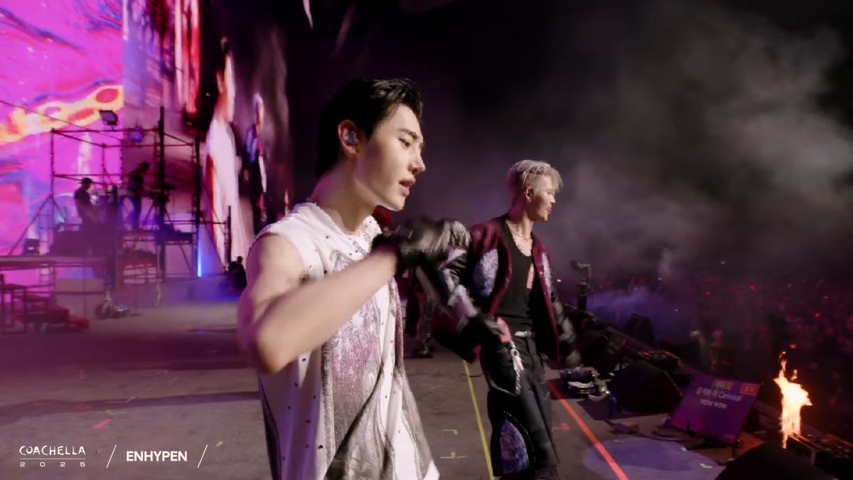 en_tashii's tweet photo. The Coachella camera works were sooo much better today. The shots and angles were so clear, unlike last week! 

ENHYPEN VAMPS UP COACHELLA
#ENCHELLA #ENHYPEN #COACHELLA2025 https://t.co/jRzjAmeyzh