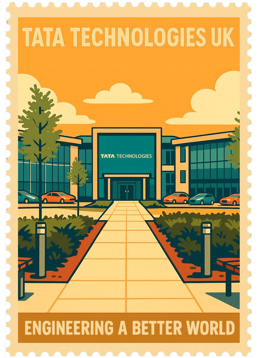 TataTech_News's tweet photo. #StampverseTrend - What if our iconic offices were on a postage stamp?📮
Presenting the Stamp verse edition of Tata Technologies offices — where every hallway hums with innovation and every desk helps engineer a better world.
Inspired by the retro charm of Indian ads from the '80s, this one’s a tribute to the future we’re engineering. From Pune to the planet 🌍, our offices power global innovations and bring ideas to life — helping the world move smarter, cleaner, and faster.
🔁 Tag a friend who'd love to see their workspace on a stamp and share it across your social media network!
💙 Follow @TataTech_News for more creative takes on engineering innovation.
#Stampverse #PostageArt #RetroStamp #RetroMeetsFuture #tatatech #MomentMarketing #Branding