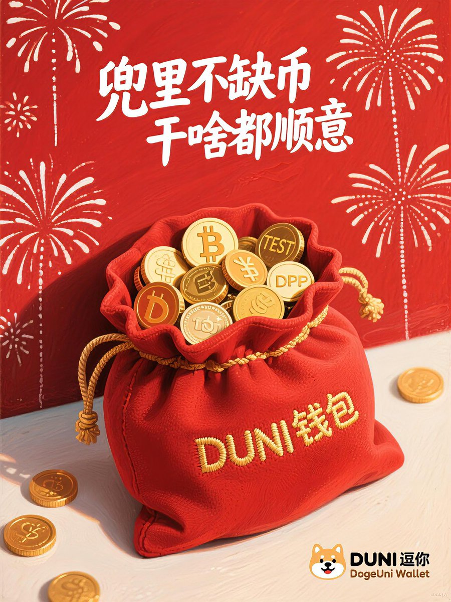 兜里不缺币，干啥都顺意！

$逗你钱包 $Duni $Cardi $DPP