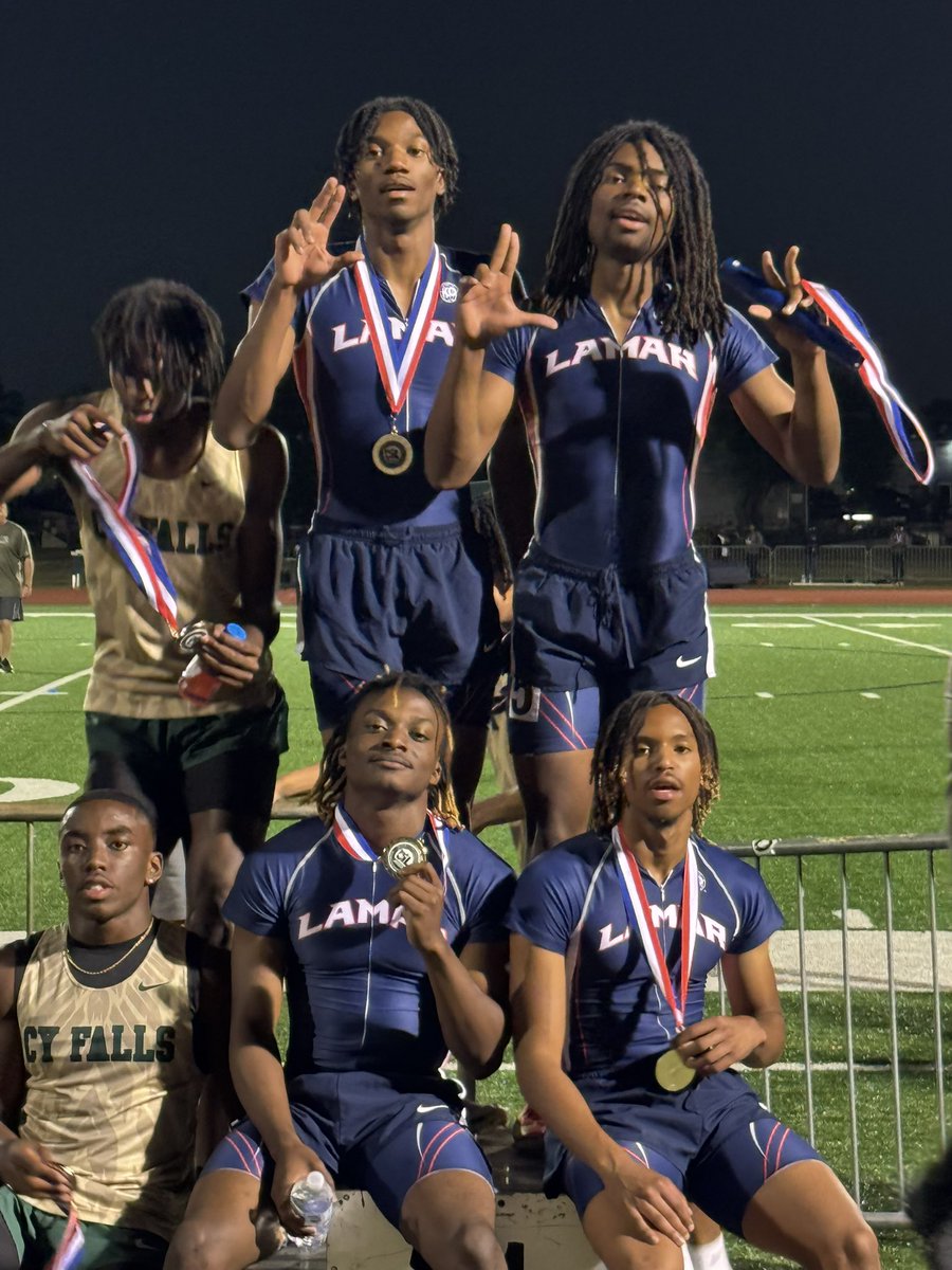 New school Records in 4x100 (40.41) and 4x400 (3:08.51). Region 3 relay champs and punched tickets to the state meet!