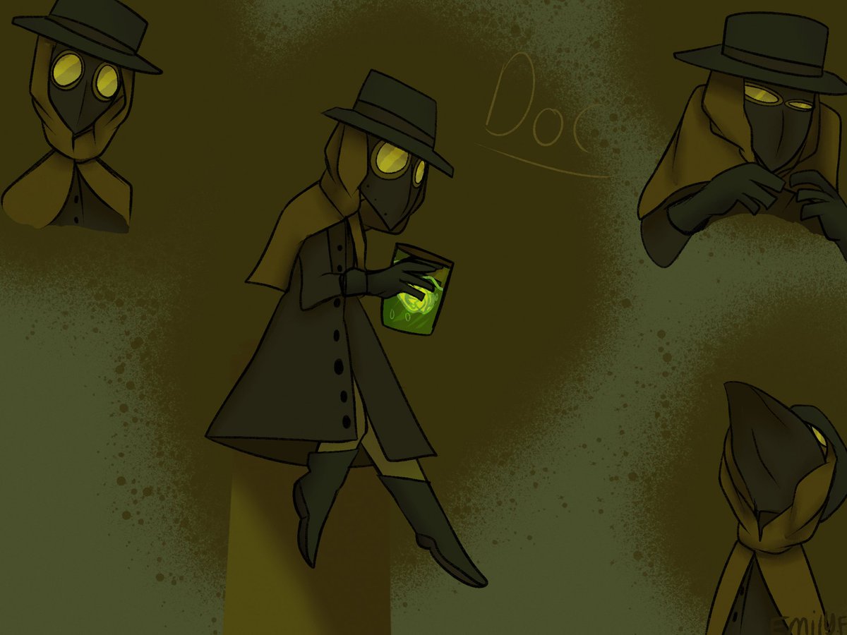 EmilyFe26836884's tweet photo. I don’t know why but for some reason…….I drew another oc….a TGD oc…….i need help. Anyway here’s Doc. Age: immortal (23), gender: non binary (any pronouns) #TheGaslightDistrict #tgd #tgdoc #tgdfanart https://t.co/6pJVEEgykd