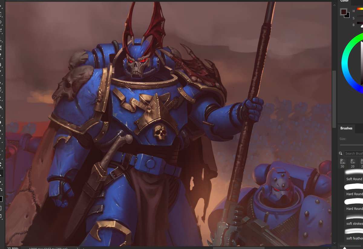 kookoudge's tweet photo. night lords work in progress https://t.co/kfpElBO9DM