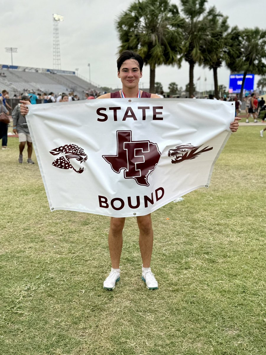 1 more from Floresville going to the State Meet! 

Kaden Cypert - 1600m Run