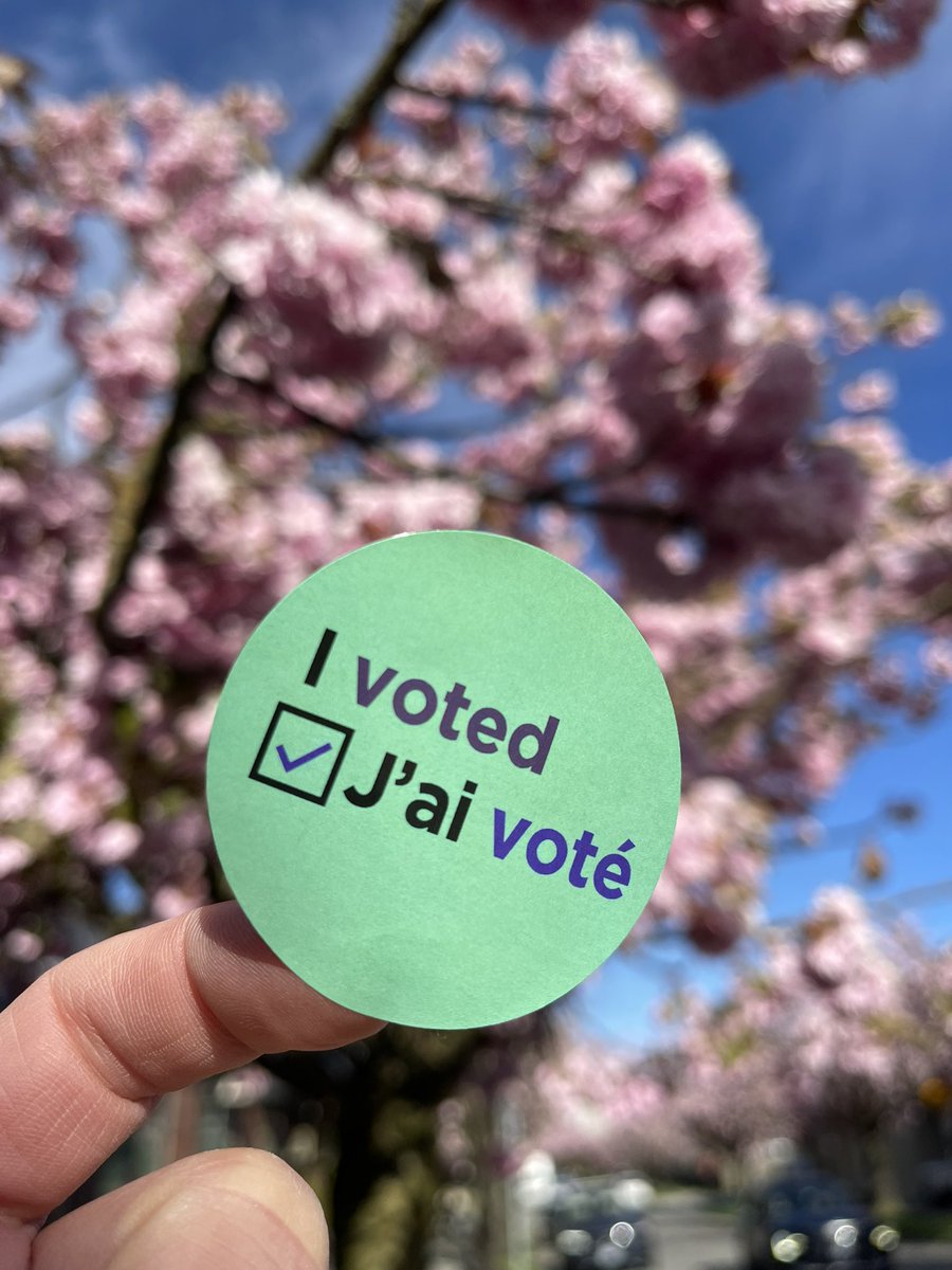 Beautiful day in Vancouver for advanced voting!