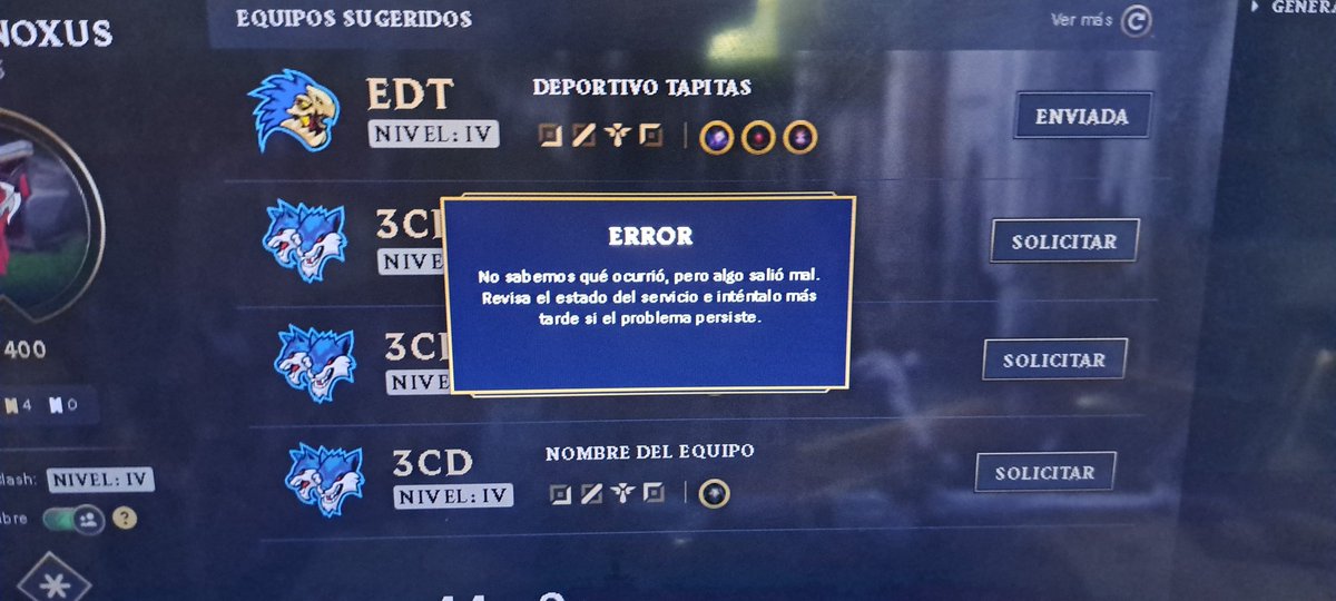 ElvicioKAOZ's tweet photo. @lollatam  no avanza no se destraba, no hace nada pinché lol basura ya reinicie 3 veces y 3 veces se trabo https://t.co/m94TDRIBTJ