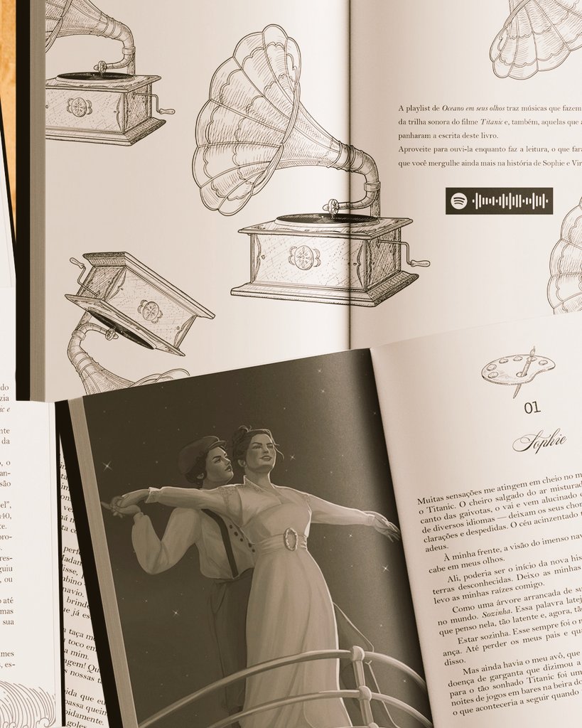 palavrasdacris's tweet photo. Vem aqui comigo ver os detalhes perfeitinhos do livro FÍSICO do Titanic sáfico 🗣️🗣️🗣️

"Oceano em seus olhos" está em pré-venda no site da Editora Vênus ✨ https://t.co/fVQauW5rVo