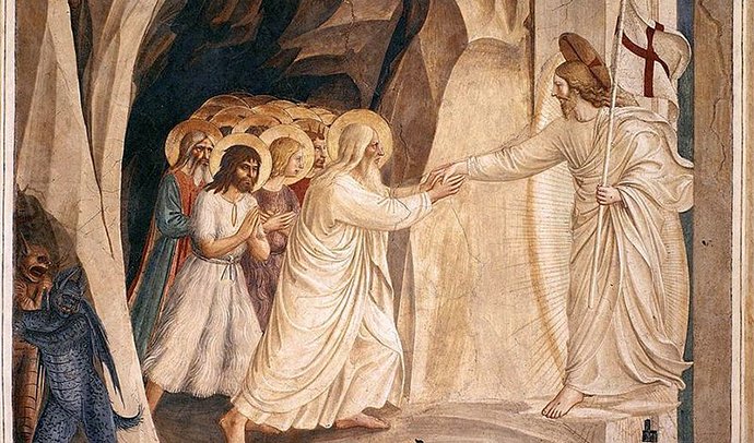 Happy Harrowing of Hell Day!

It's a shame that Easter week has so many notable days and yet Saturday is commonly referred to as 'Silent Saturday' today when something TOTALLY AWESOME happened!

Outside of being the most metal holiday name ever, the Harrowing of Hell is an event