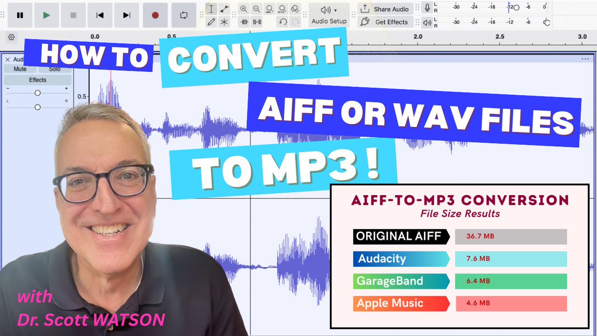 How to convert AIFF or WAV audio files to MP3...
youtu.be/2zN5oJpzph8