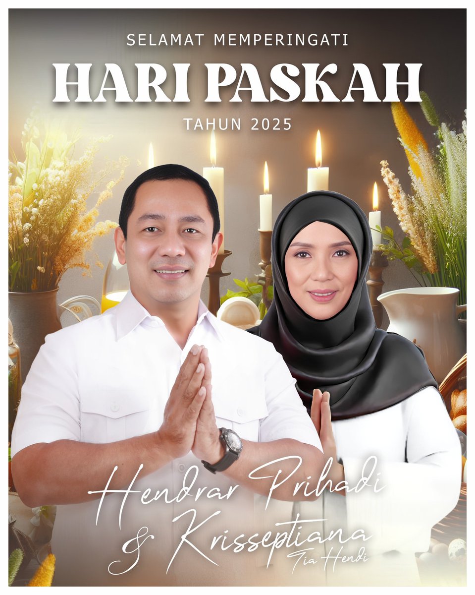 hendrarprihadi's tweet photo. Selamat Memperingati Hari Raya Paskah untuk seluruh umat Kristiani di Indonesia 🙏🏻

semoga Paskah membawa keberkahan, serta semakin meningkatkan semangat kita untuk berbagi kasih dengan sesama https://t.co/TvFQ4pQlBY