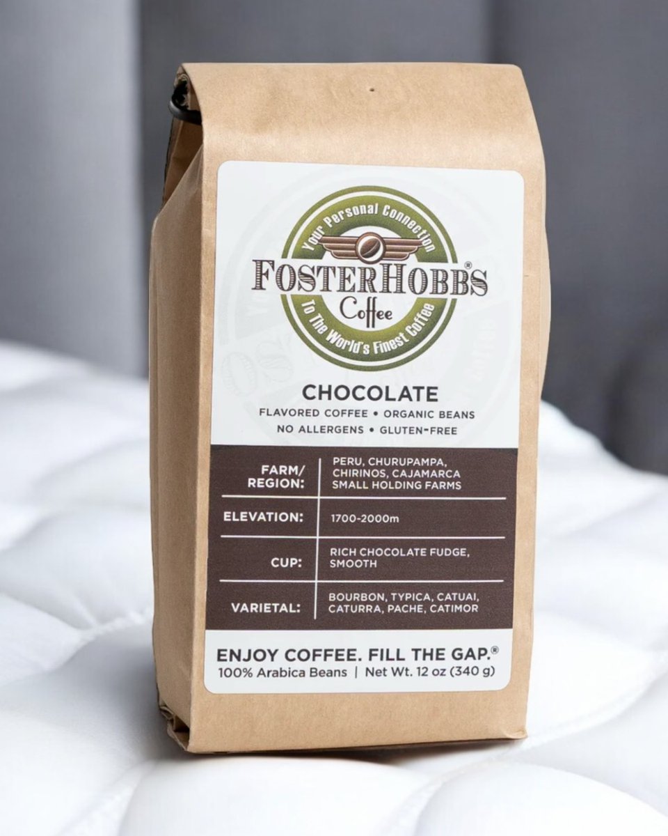FosterHobbs's tweet photo. Calling all chocoholics. 🍫☕️

This one’s for you. Our FosterHobbs Chocolate blend pairs fresh-roasted, specialty-grade beans with deep, smooth, cocoa-rich vibes for a brew that’s a touch sweet totally crave-worthy.

💡 Think dessert in a cup — minus the sugar crash. https://t.co/knRqLeaR5i