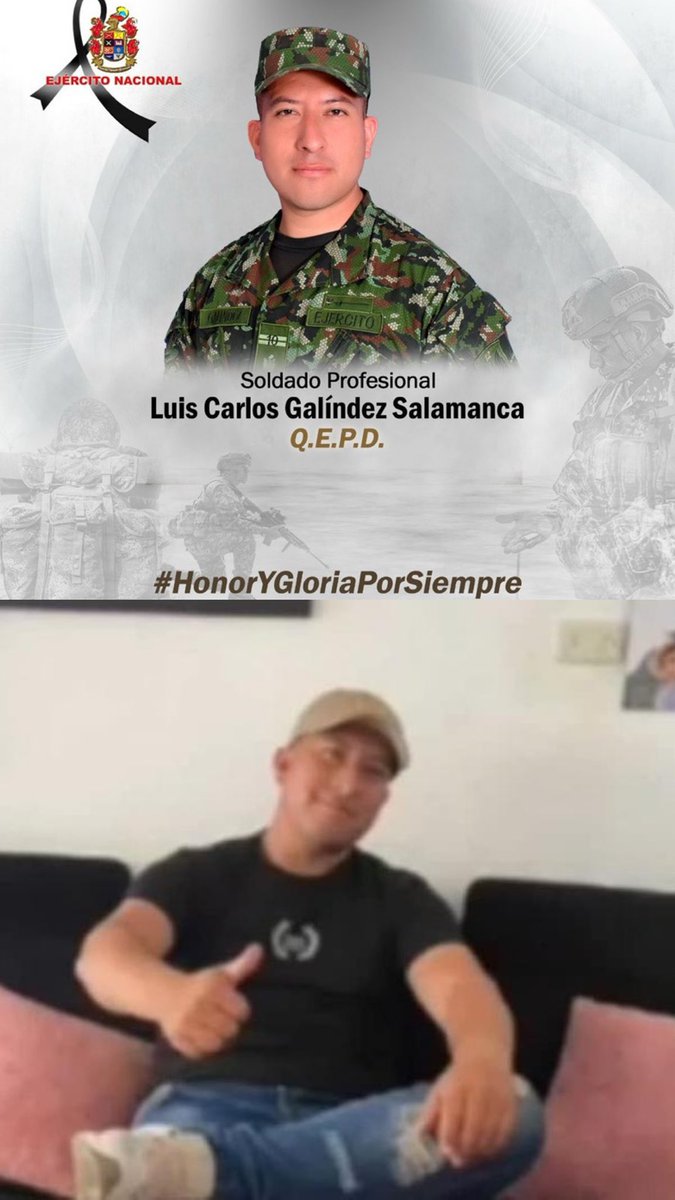 Este Sábado Santo, cuando el país intentaba reponerse de las pérdidas causadas por los ataques terroristas, amanecimos con una nueva tragedia, otro soldado asesinado.

Luis Carlos Galíndez Salamanca, de 27 años, fue vilmente asesinado mientras compartía con amigos en un