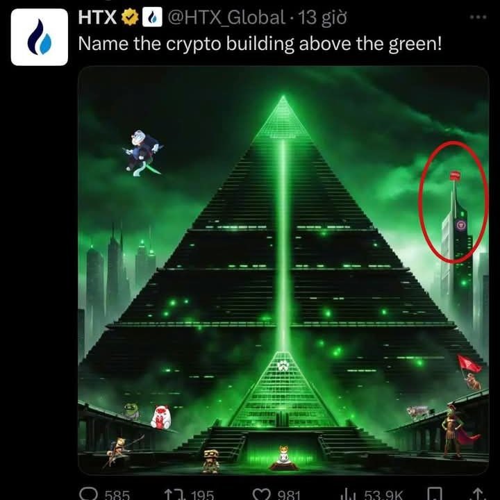 huavancuong1507's tweet photo. 🆘Sàn HTX (Houbi) của Justin Sun tweet: Đặt tên cho tòa nhà tiền điện tử phía trên màu xanh lá cây🐉

NHÌN XEM: thẻ logo $PI và nón MAGA 

HTX đã KYB đang chờ duyệt từ #Picoteam,có nghĩa là HTX sẽ sớm ra mắt $PI trên CEX với thông điệp #Pi là King của Crypto #GCV https://t.co/j2qPaK3oT1
