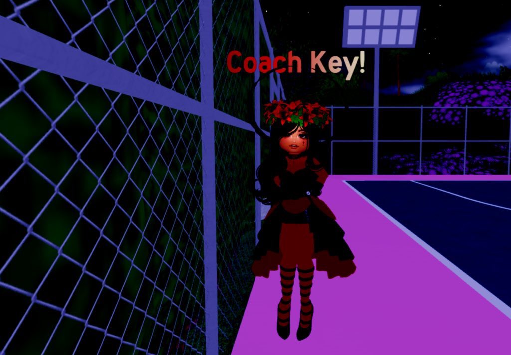 Purelyso's tweet photo. @roseyplays_RBLX Coach key is a dark fairy coach who loves teaching her kids how to shoot hoops and fly laps around campus! If shes up and night, on the court she’ll hang out with her wife, coach sinea. Hope im not late… https://t.co/ncWw7ZSxrb