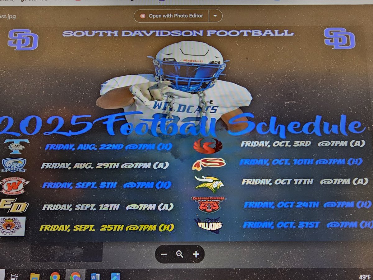 The schedule is out. Mark your calendars for some Wildcat Football!!