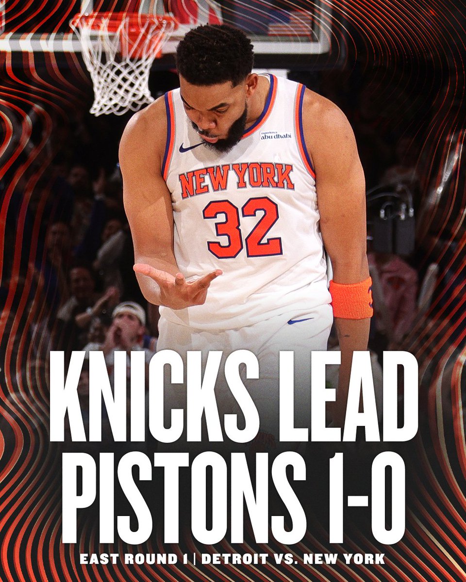 KNICKS TAKE GAME 1 OVER THE PISTONS AFTER A HUGE 21-0 RUN 🔥