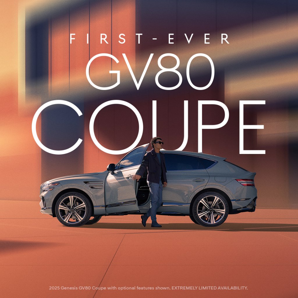 🔥🚗✨ Inspired by high-performance sports cars, the GV80 Coupe turns every drive into a statement. Bold, athletic, and impossible to ignore—see it in person today.

#GenesisGV80Coupe #GenesisUSA #LuxuryAuto #NewInventory #NewYork pbxx.it/rqOOZV