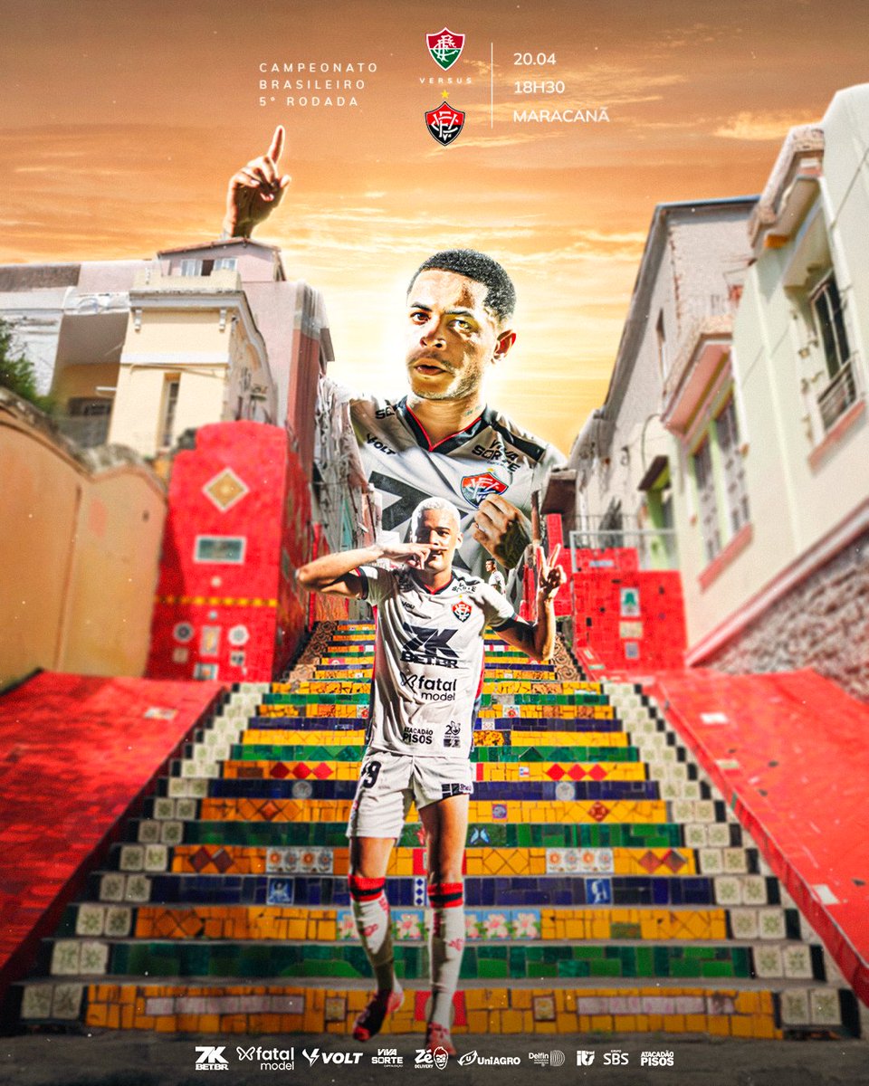 ECVitoria's tweet photo. SOMOS RUBRO-NEGROS NÃO TEMOS TEMOR! 🔴⚫️🦁

🆚: Fluminense
⏰: 18h30
🏟: Maracanã
📺: Tv Vitória (react) e Premiere
🏆: Brasileirão Série A 2025

#PegaLeão #PorNossaHistória #Brasileirão2025 #JogaremosJuntos https://t.co/1OEF2StKx1