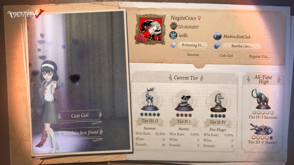 Splurgy's tweet photo. I'm playing Identity V. Fancy a game? https://t.co/CRCVKTskue