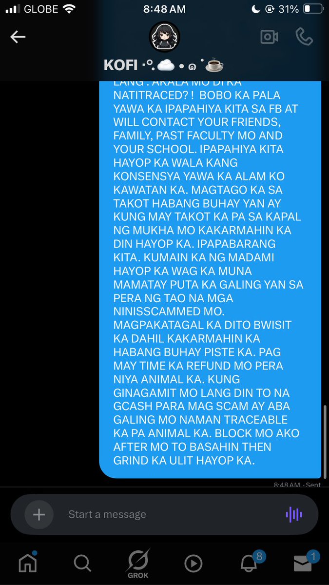simnnamoyoi's tweet photo. @akademikopikomm SCAMMER LF COMMISSIONER PH 

grind na ulit si ghagha after sumakses ng step by the step

help rt for awareness https://t.co/T5gsZjCggD