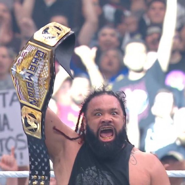 As Michael Cole said, what a night for the Anoa’i Family bloodline…

• Jey Uso - New World Heavyweight Champion
• Jacob Fatu - New United States Champion

❤️

#WrestleMania