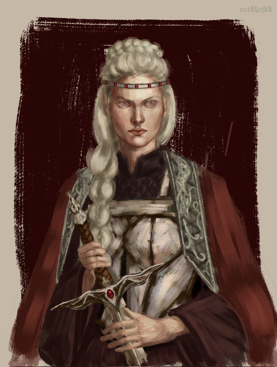 nashavalla's tweet photo. Visenya Targaryen

(Resubida para que entre en la paleta de color de su hermano xd) 
Esperen por Rhaenys 🫶

#art #HouseTargaryen #fanart #fireandblood #HouseOfTheDragon https://t.co/v5NIBfG01P