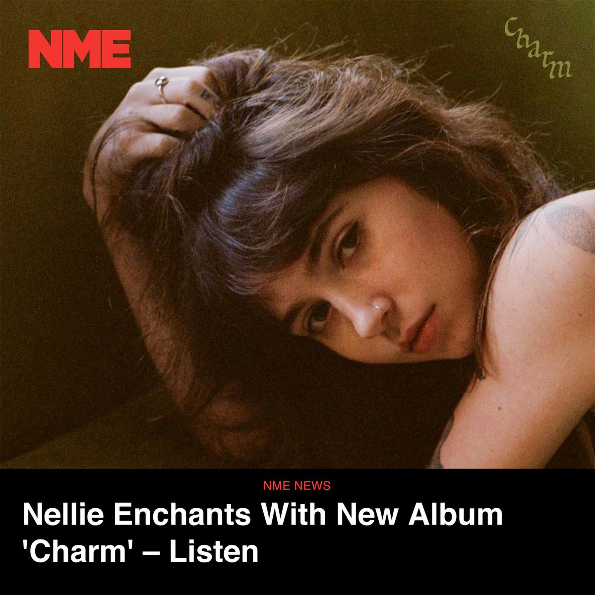 © #NMEMagazineRP › 𝖬𝗎𝗌𝗂𝖼 𝖭𝖾𝗐𝗌
The beloved Nellie steps into a ’70s inspired soul-funk direction for #CharmRP, her eleven-track collection of confessional anthems.