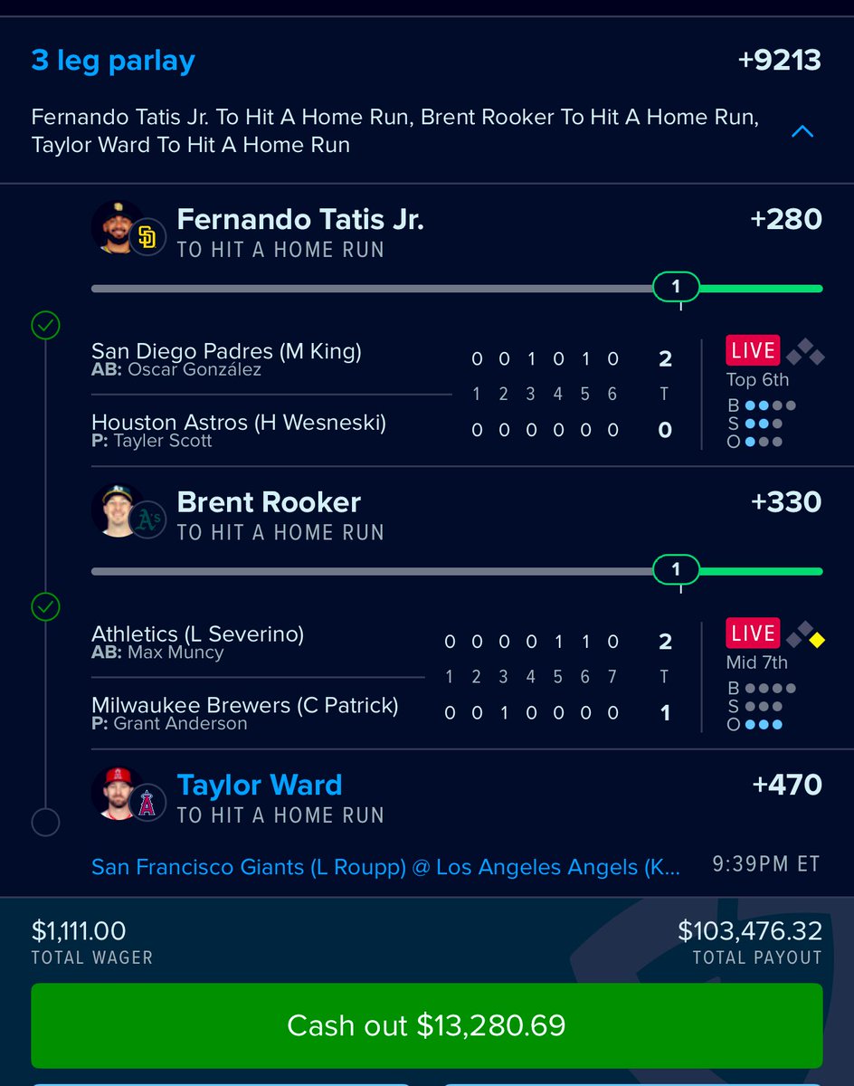 JDGoldboys's tweet photo. Do I cashout of this @The_PropFather parlay?

Or let it ride. https://t.co/2YmFgXRHJO