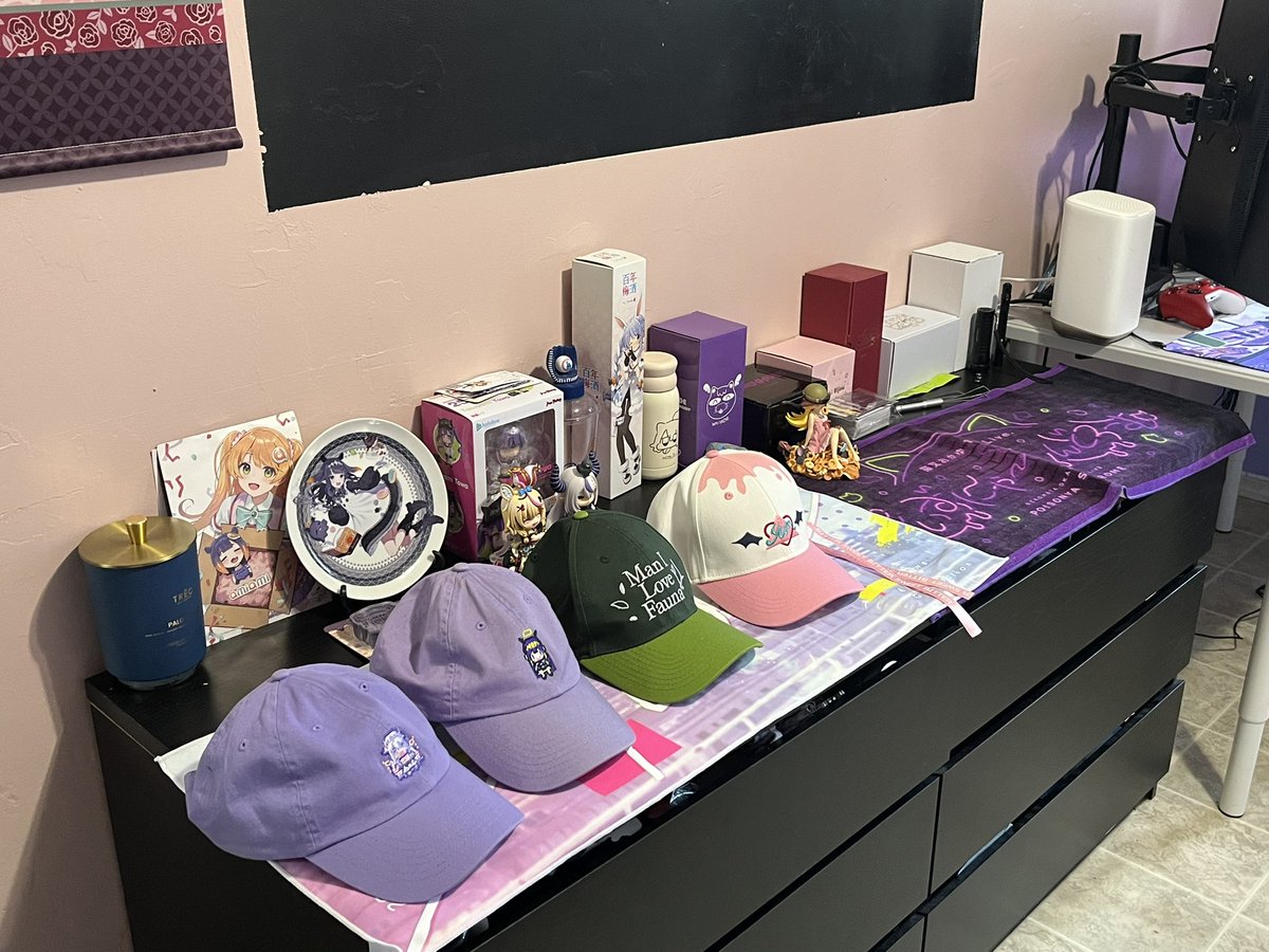 TehBlueArrow's tweet photo. Room of a DD 😂 
No closeup of the shrine because I want a new shelf first 
#MoombaGoombaRoomba https://t.co/nufuIFPMYr