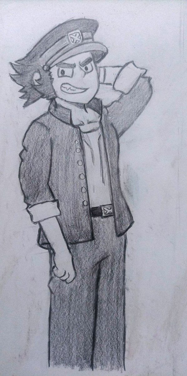 No suelo dibujar humanos pero hay algo en este personaje que me gusto del anime de MHA:Vigilantes 

#Vigilantes
