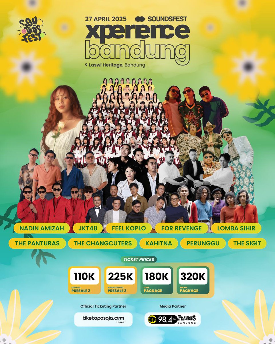 Siap meramaikan Kota Kembang Bandung!

Soundsfest Xperience Bandung datang dengan lineup yang keren abiss! 🎶✨
Catet tanggalnya, 27 April 2025 di Laswi Heritage, Bandung. Siap-siap buat nyanyi, lompat, dan seru-seruan bareng! 🎤💃

Dapetin tiketnya sekarang di <a href="/tiketapasaja/">Tiketapasaja</a>! 😉
