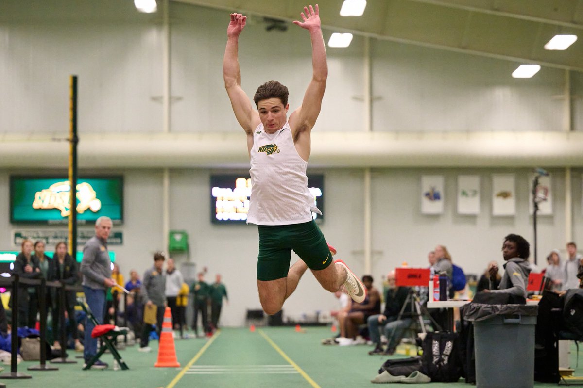 Adam Dugger moved up to No. 3 all-time at NDSU in the triple jump, leaping a personal-best 50-08.75 (15.46m).

Top 40 in the NCAA this season!
