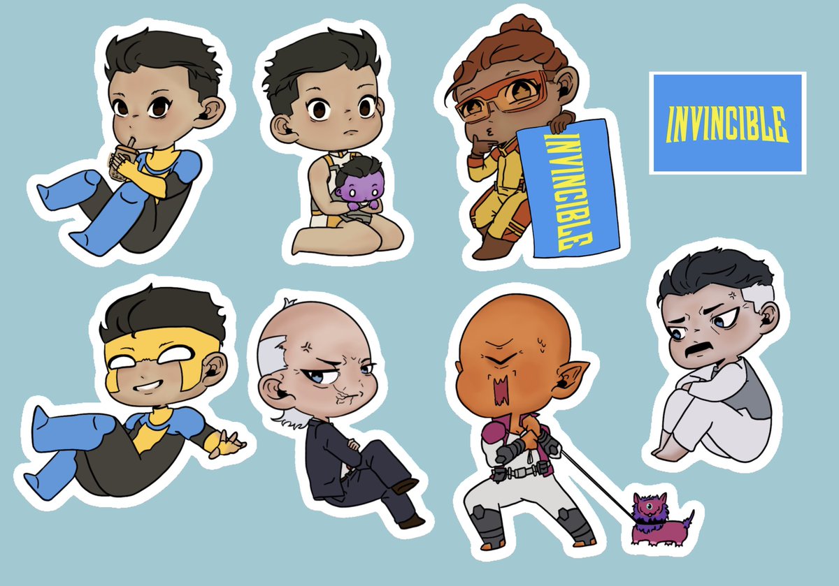 Also some stickers 
#INVINCIBLE #invinciblefanart