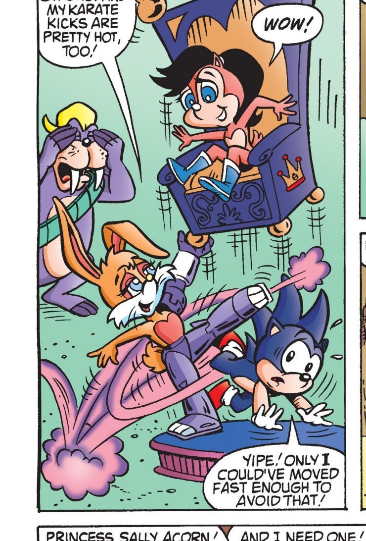 eixxomacts's tweet photo. First appearance of Bunnie Rabbot
(Based on this panel comic)
#archiecomic #ArchieSonic #bunnierabbot #sallyacorn #sonicthehedgehog https://t.co/fSHrhdnnfL