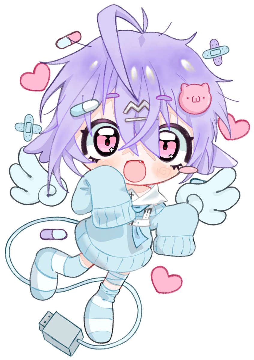 NightbreakVT's tweet photo. Your beloved cult leader is coming to you in sticker form soon! 

The Mooyu merch drop will consist of a bunnysuit standee, a Momo standee, sticker, shaker charm, and  postcard! Stay tuned ♡

Art: #saikoni https://t.co/vEwNphe0EY