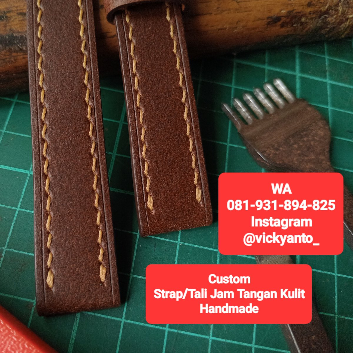 vickyanto_'s tweet photo. ⌚ Custom Strap/Tali Jam Tangan Kulit Handmade

🐄 100% Kulit Asli

💰 Mulai Rp150.000

🏠 Jl. Silikat 32A (Masuk Gg Penjahit Kulit), Purwantoro, Blimbing

📱 https://t.co/MPuQZ10mcM

📷 https://t.co/cz6hv0w2y5

📍https://t.co/jySiNQFZfL

@infomalang
#pasarmingguinfomalang https://t.co/prKZK9tq0P