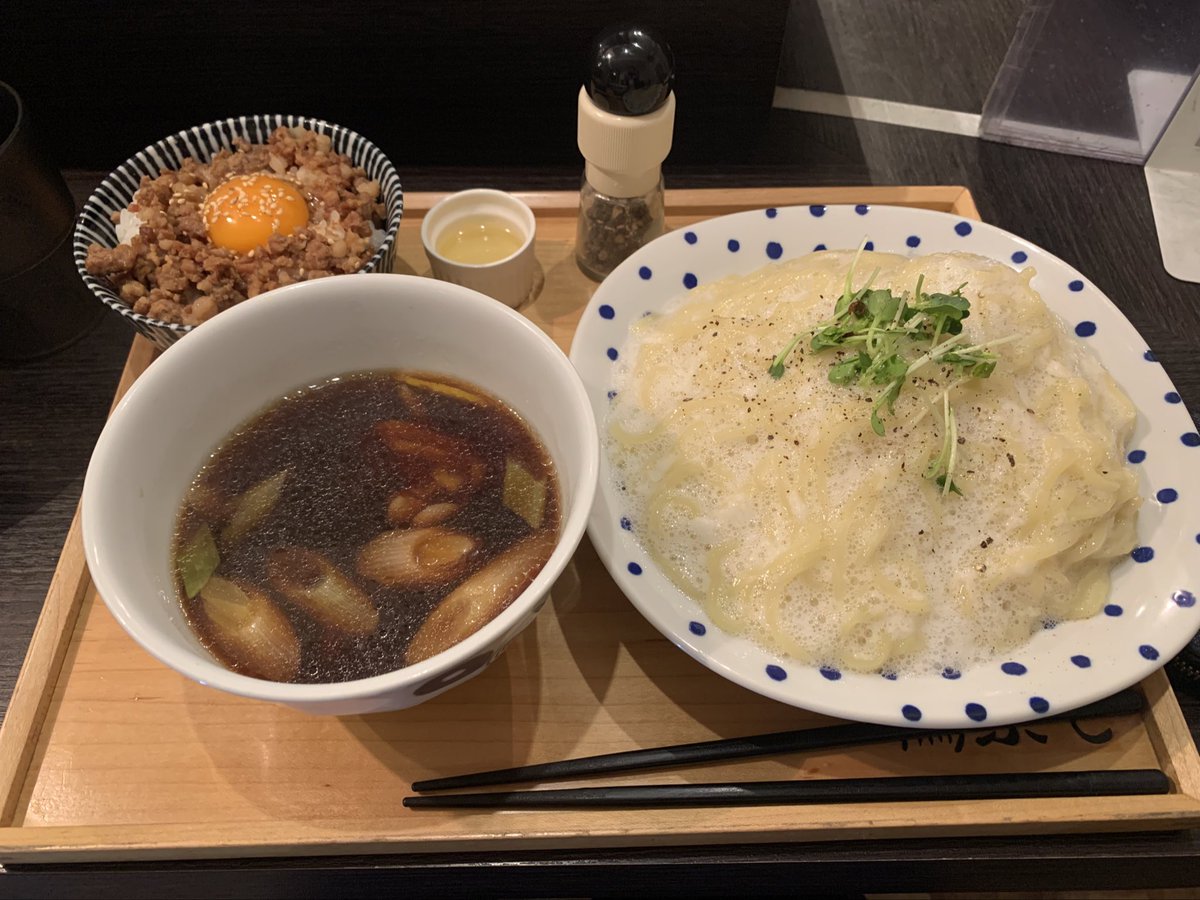 8yde's tweet photo. とろろ鴨つけ麺ばりうまい！！！
#とり藤 
#つけ麺 https://t.co/msswHbWOrA