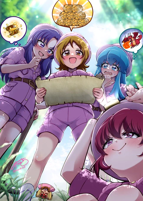探検家の衣装を描きました!参加させていただきありがとうございました #ハピチャかわルンルンアンソロ 