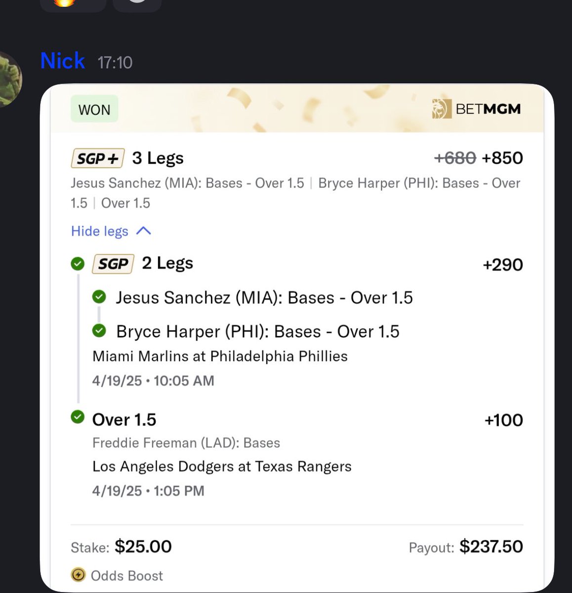 JimmySportPicks's tweet photo. The Bet Club is JUMPING!

My MLB projections have been UNBELIEVABLE this season. 🔥🔥

You could have access to ALL of them for basically $1/day. Come join the best community around!

Get a free weekly membership to my
Bet Club here ➡️ https://t.co/tnhExAwsDM https://t.co/EuoQaaY47O
