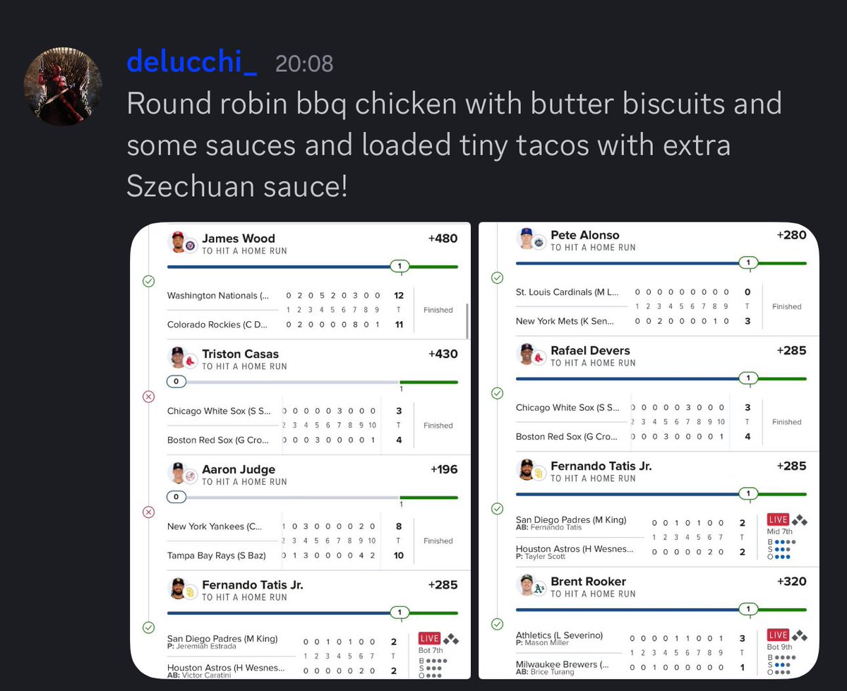 JimmySportPicks's tweet photo. The Bet Club is JUMPING!

My MLB projections have been UNBELIEVABLE this season. 🔥🔥

You could have access to ALL of them for basically $1/day. Come join the best community around!

Get a free weekly membership to my
Bet Club here ➡️ https://t.co/tnhExAwsDM https://t.co/EuoQaaY47O