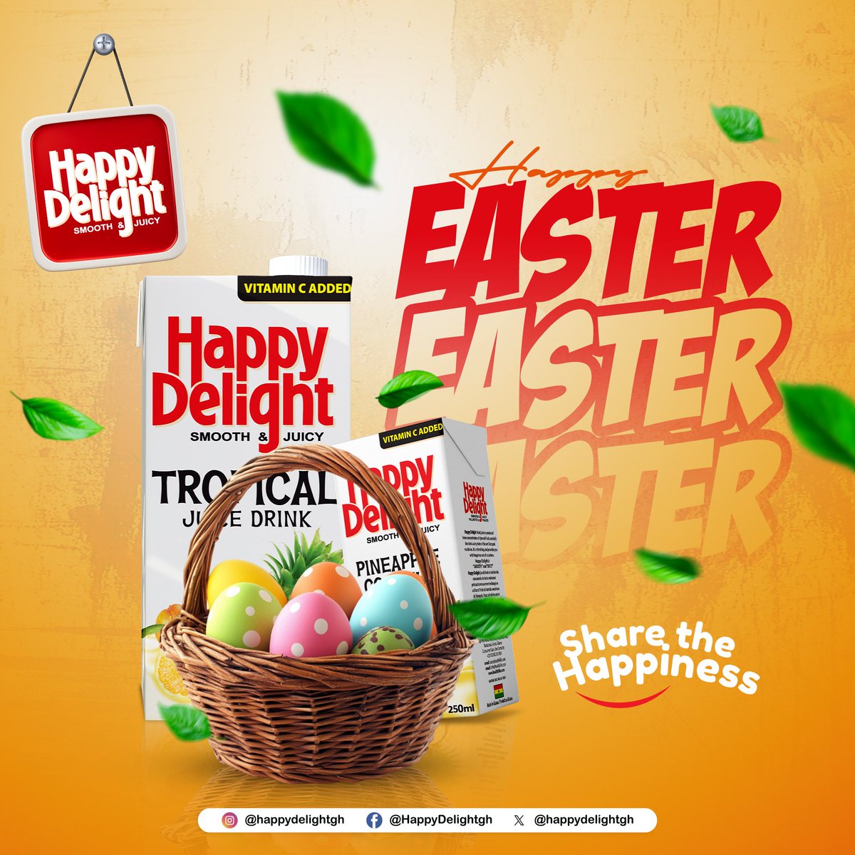 HappyDelightGH's tweet photo. Easter is all about fresh beginnings, and what better way to celebrate than with the freshest, fruitiest sips?  Whether you’re brunching with family, hunting for eggs, or simply soaking in the joy of the season, our juice is here to make every moment sweeter! Sip the goodness. https://t.co/Gy18C2J1rZ