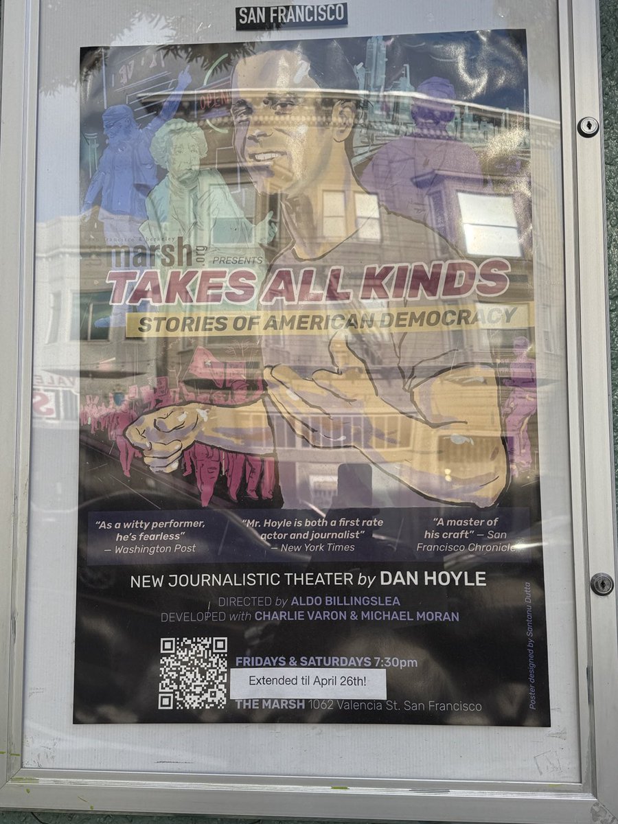 Just saw this great journalistic theatre at The Marsh in The Mission (SF). Really recommend you see it.