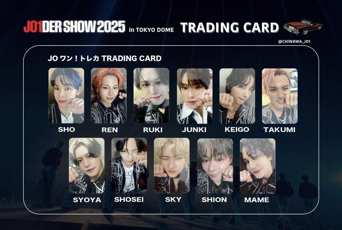 JO1DER SHOW 2025 'WHEREVER WE ARE' IN TOKYO DOME JOワン！トレカ
