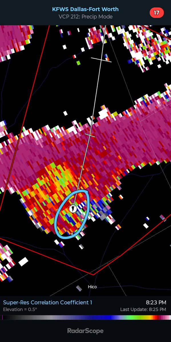 ModdiWX's tweet photo. DAMAGING TORNADO NEAR HICO TEXAS! #txwx #wxtwitter https://t.co/FiRiTDDCst