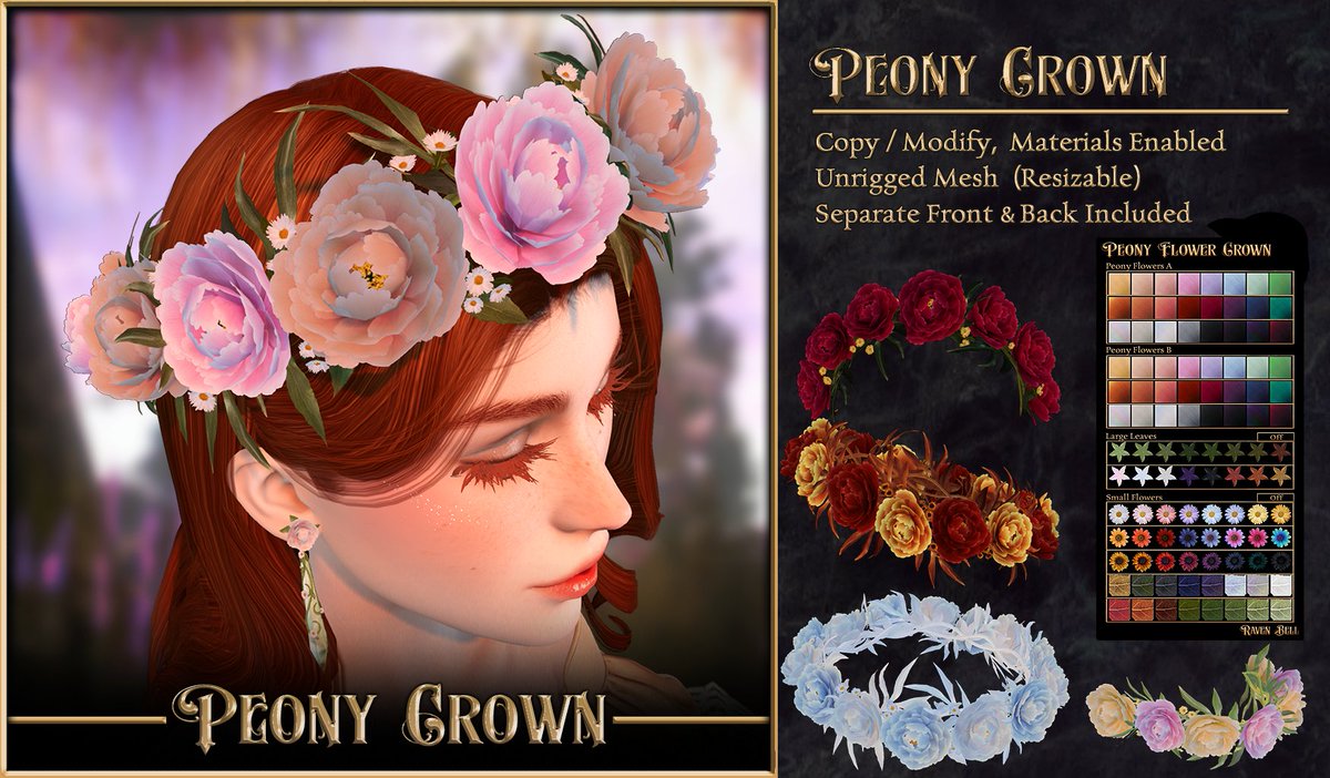 RavenBellSL's tweet photo. New at Fantasy Faire 2025, in Galerie Gaillard!  https://t.co/An2iisWyLN
Have fun customizing! <3 https://t.co/OLYkx75eo0