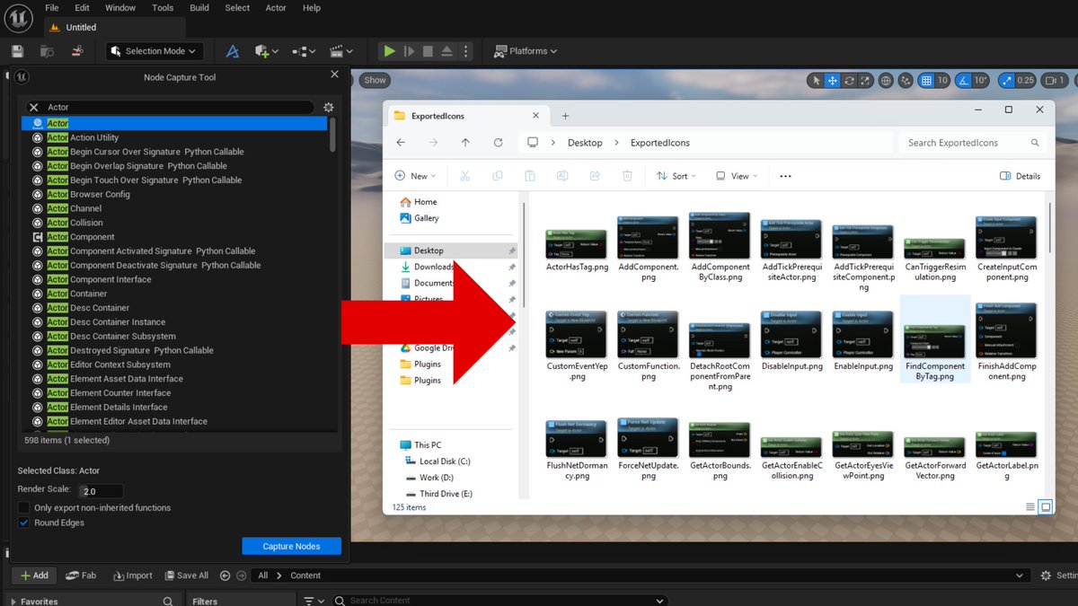 GameDevSamCarey's tweet image. Just released a new Unreal Editor tool.

It automates capturing screenshots of all Blueprint-callable nodes in a class, perfect for documenting your own Unreal plugins and tools.

fab.com/listings/b6a7a…